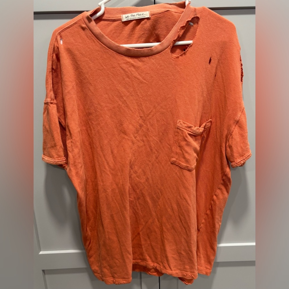Free People We The Free Rubi Short Sleeve Tee Size Large